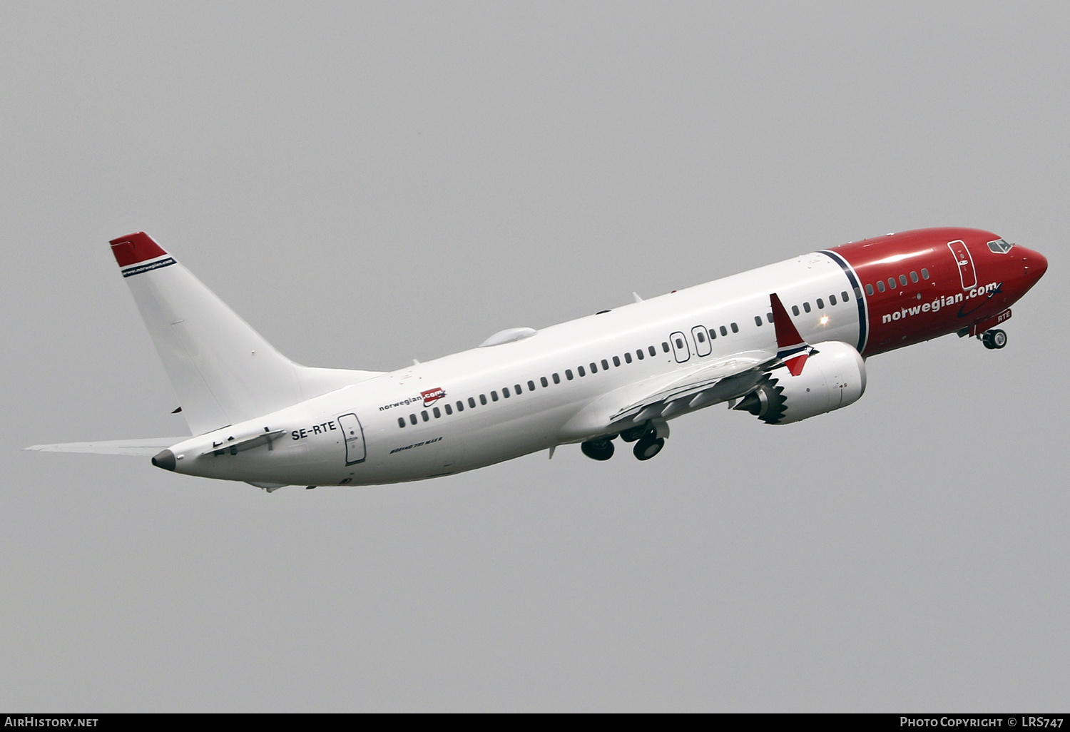 Aircraft Photo of SE-RTE | Boeing 737-8 Max 8 | Norwegian | AirHistory.net #412420