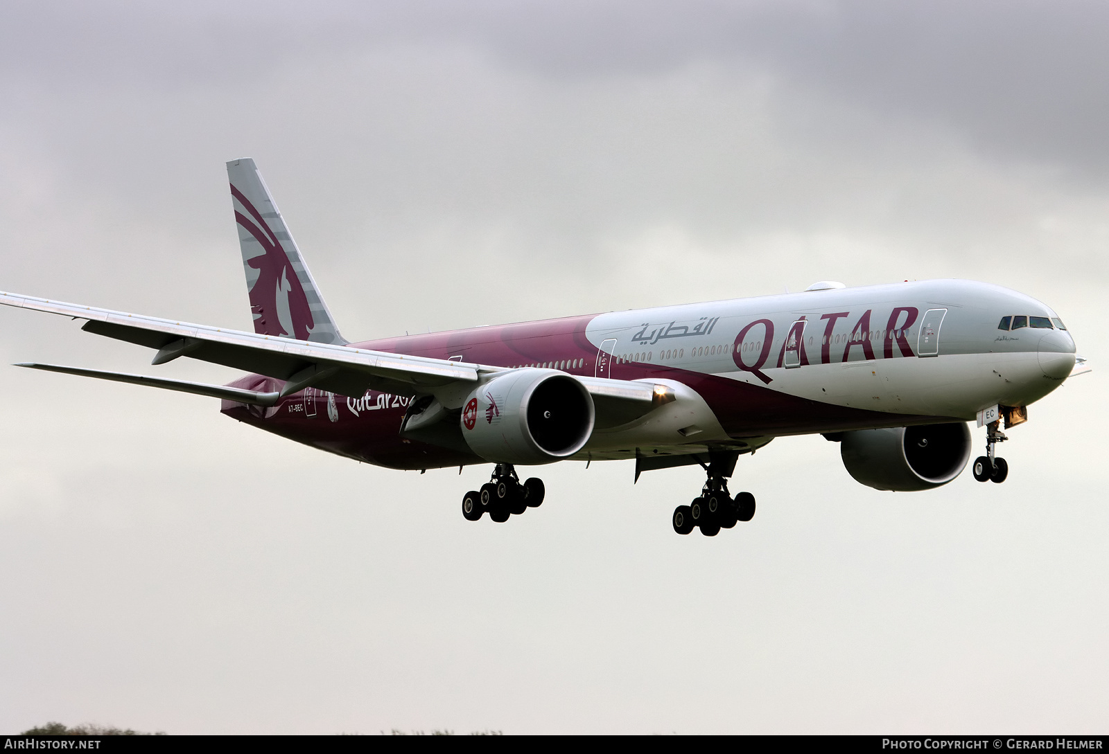 Aircraft Photo of A7-BEC | Boeing 777-3DZ/ER | Qatar Airways | AirHistory.net #412431