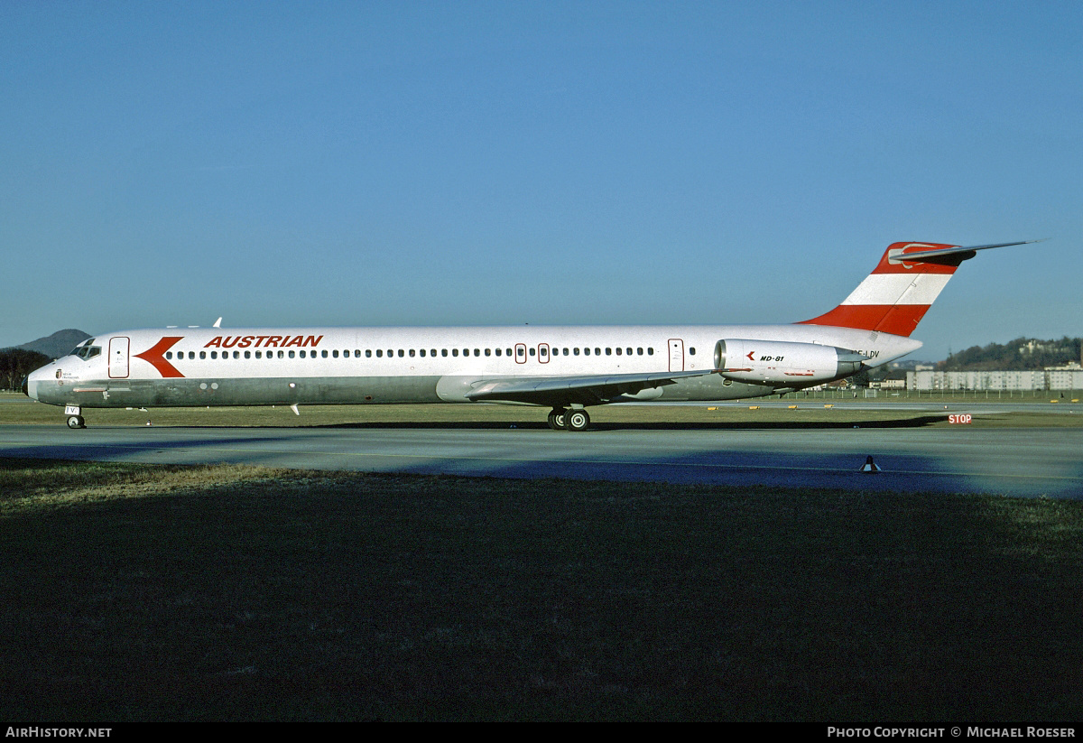 Aircraft Photo of OE-LDV | McDonnell Douglas MD-81 (DC-9-81) | Austrian Airlines | AirHistory.net #412484