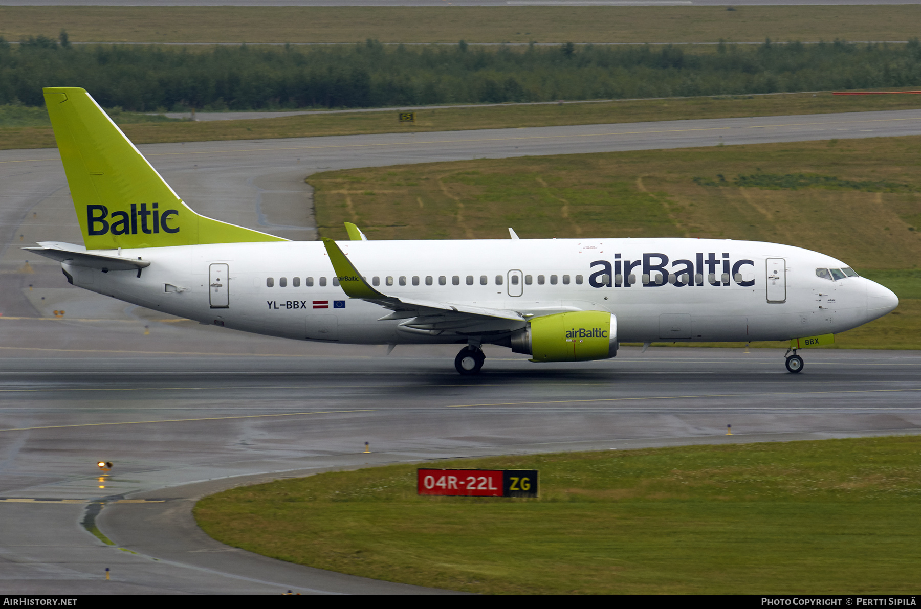 Aircraft Photo of YL-BBX | Boeing 737-36Q | AirBaltic | AirHistory.net #412493