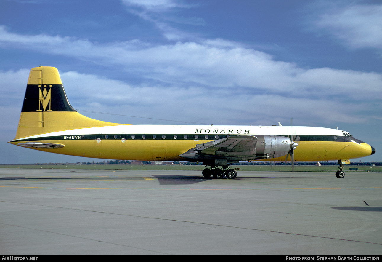 Aircraft Photo of G-AOVN | Bristol 175 Britannia 312 | Monarch Airlines | AirHistory.net #412572