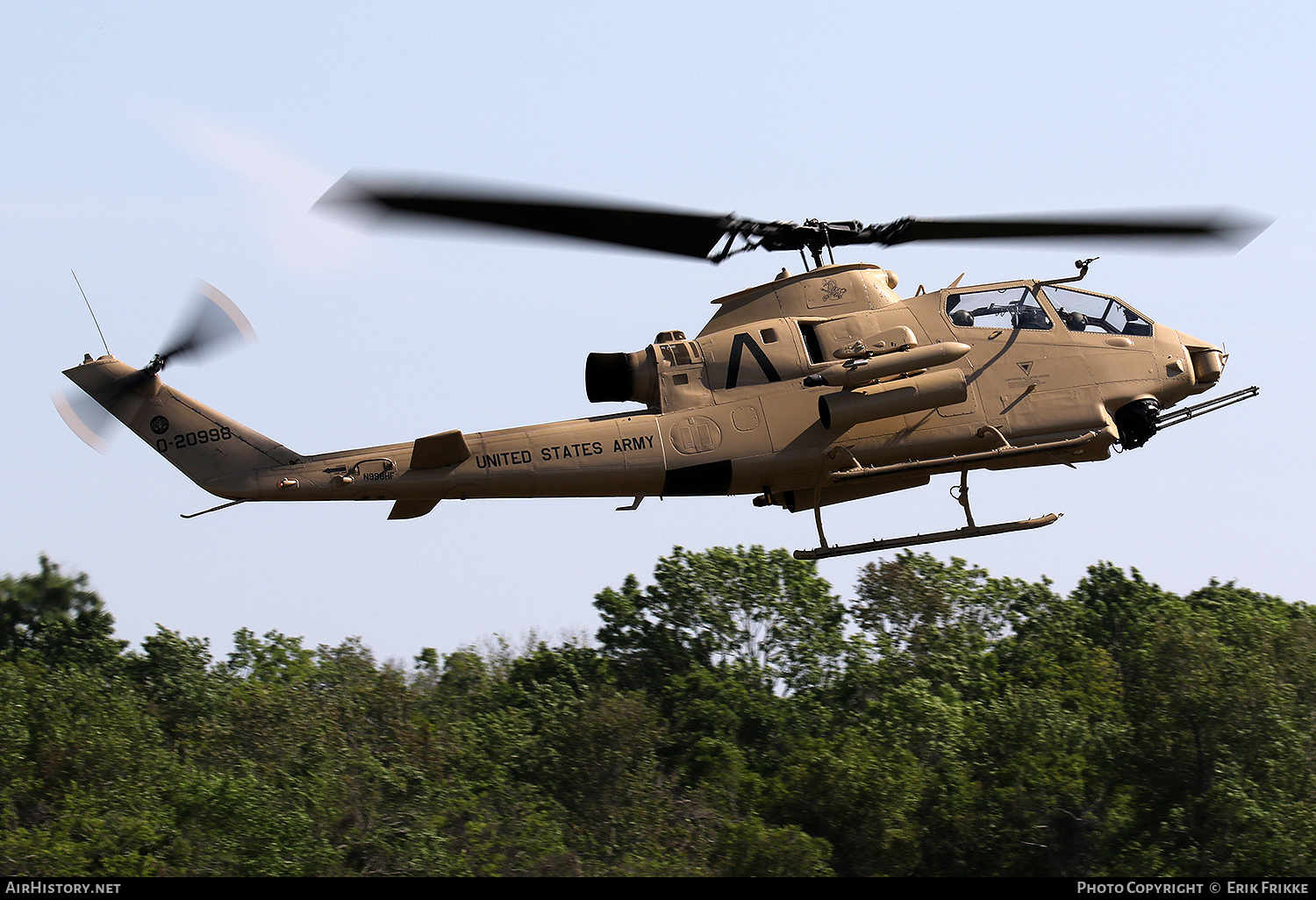 Aircraft Photo of N998HF / 0-20998 | Bell AH-1F Cobra (209) | USA - Army | AirHistory.net #412581