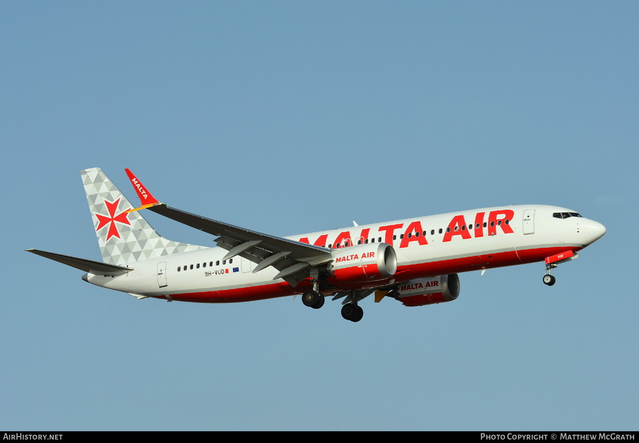 Aircraft Photo of 9H-VUD | Boeing 737-8200 Max 200 | Malta Air | AirHistory.net #412585