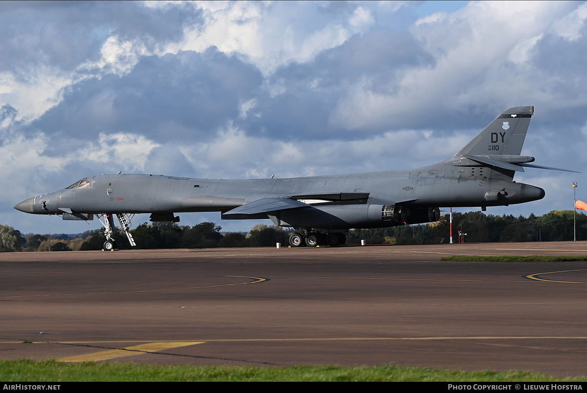 Aircraft Photo of 86-0110 / AF86-110 | Rockwell B-1B Lancer | USA - Air Force | AirHistory.net #412617
