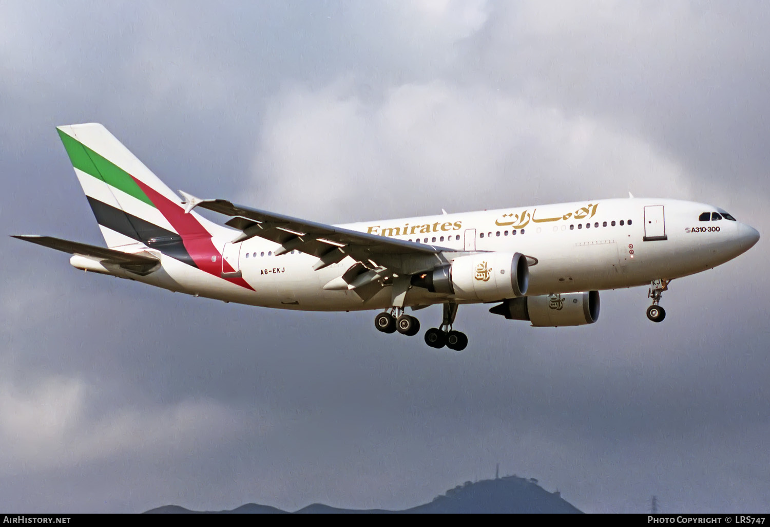 Aircraft Photo of A6-EKJ | Airbus A310-308 | Emirates | AirHistory.net #412635