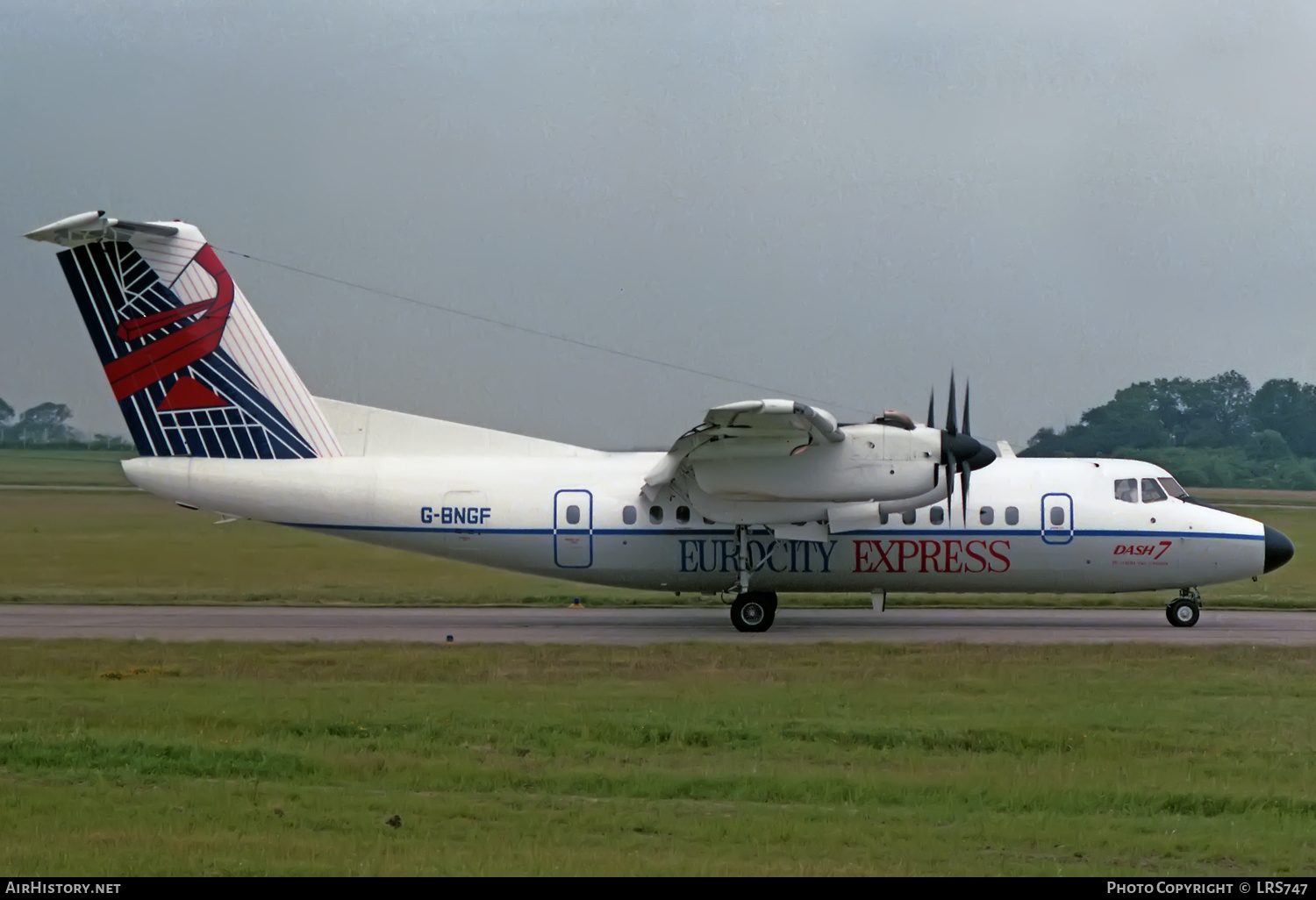 Aircraft Photo of G-BNGF | De Havilland Canada DHC-7-102 Dash 7 | Eurocity Express | AirHistory.net #412649