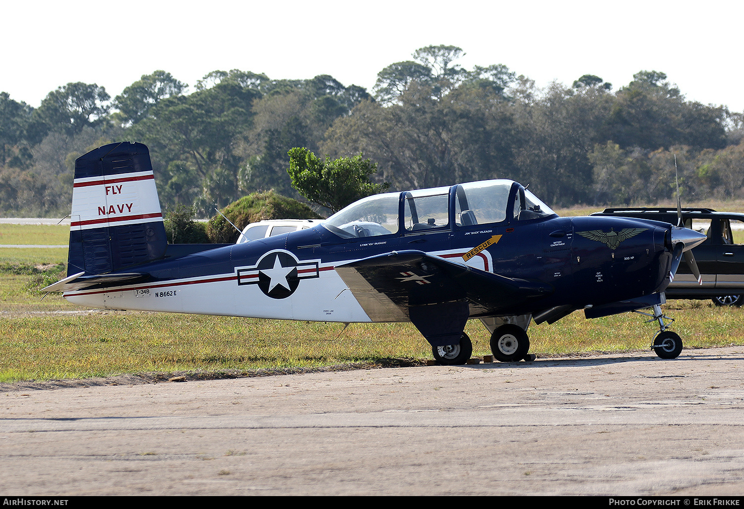 Aircraft Photo of N8662E | Beech T-34B Mentor (D45) | USA - Navy | AirHistory.net #412723