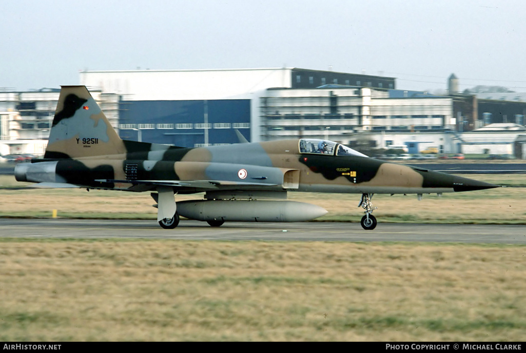 Aircraft Photo of Y 92511 | Northrop F-5E Tiger II | Tunisia - Air Force | AirHistory.net #412724