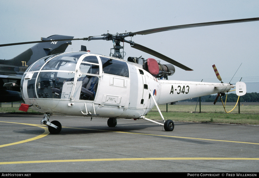 Aircraft Photo of A-343 | Sud SE-3160 Alouette III | Netherlands - Air Force | AirHistory.net #412764