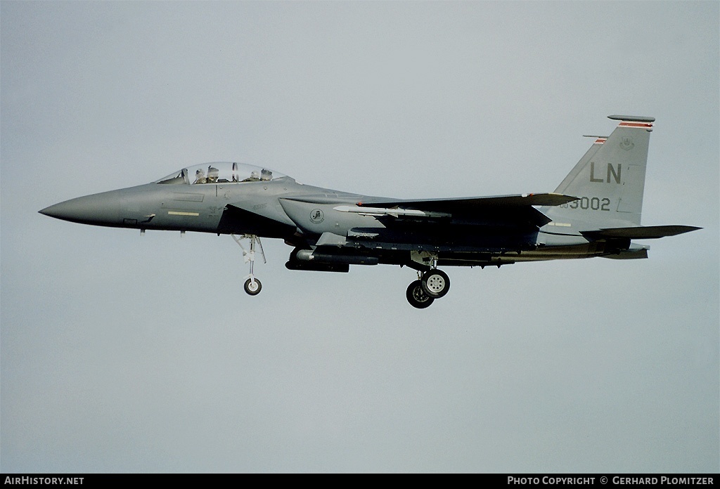 Aircraft Photo of 00-3002 | Boeing F-15E Strike Eagle | USA - Air Force | AirHistory.net #412785