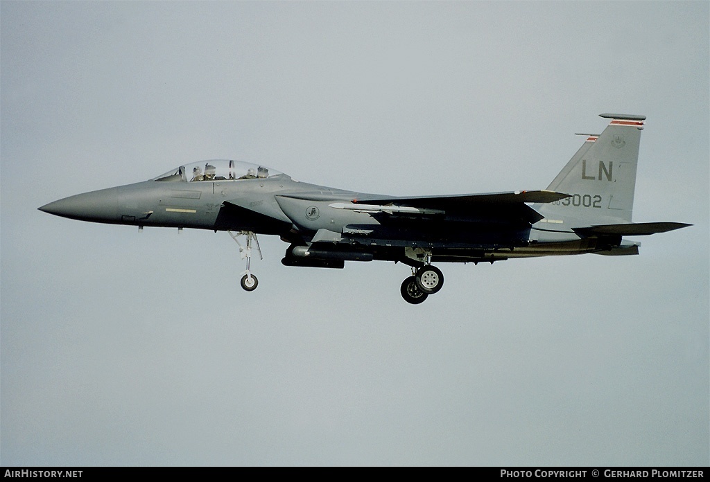 Aircraft Photo of 00-3002 | McDonnell Douglas F-15E Strike Eagle | USA - Air Force | AirHistory.net #412785