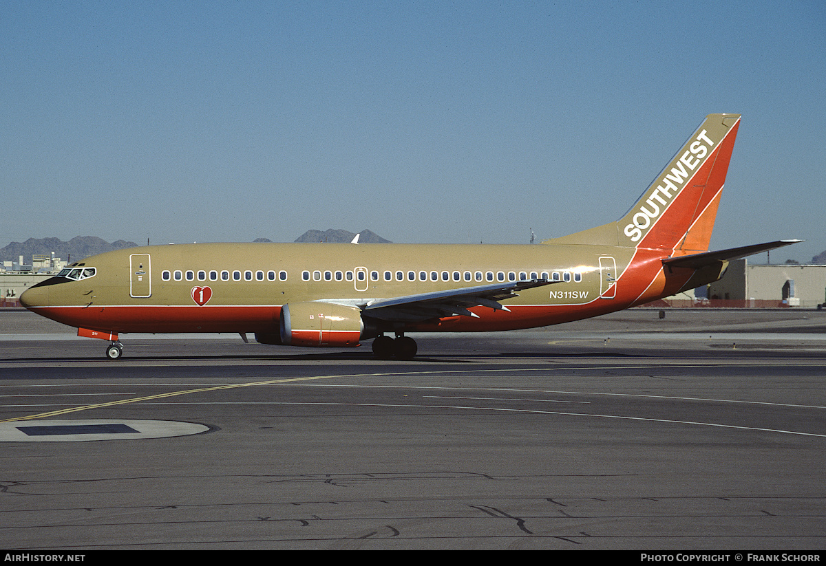 Aircraft Photo of N311SW | Boeing 737-3H4 | Southwest Airlines | AirHistory.net #412806