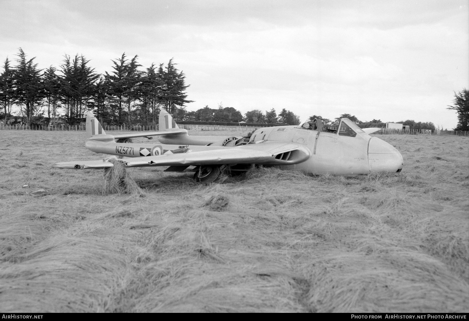 Aircraft Photo of NZ5771 | De Havilland D.H. 100 Vampire FB5 | New Zealand - Air Force | AirHistory.net #412845