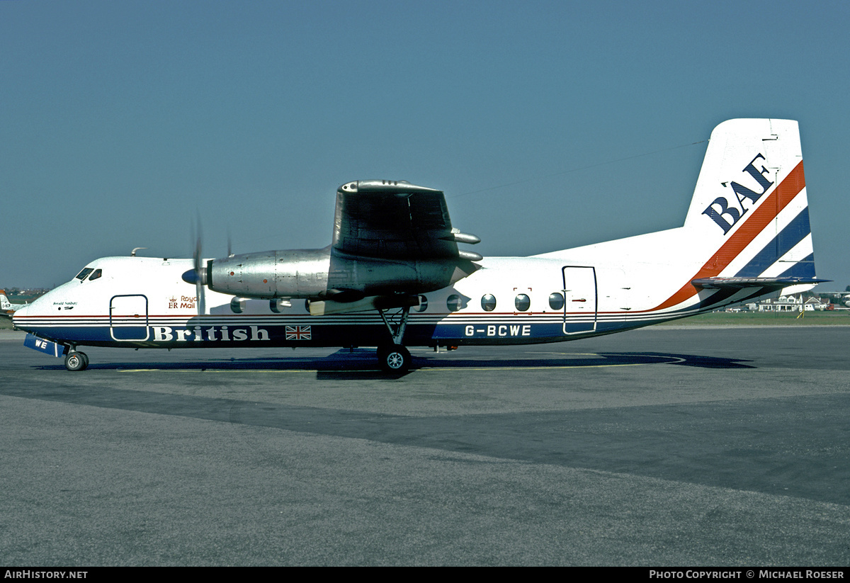 Aircraft Photo of G-BCWE | Handley Page HPR-7 Herald 206 | British Air Ferries - BAF | AirHistory.net #412902