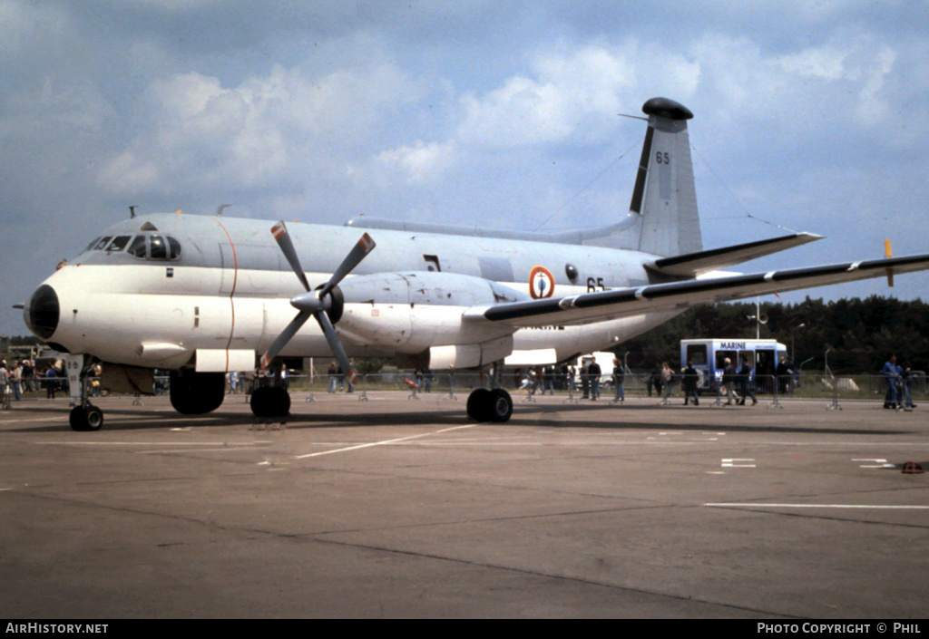 Aircraft Photo of 65 | Bréguet 1150 Atlantic | France - Navy | AirHistory.net #412922