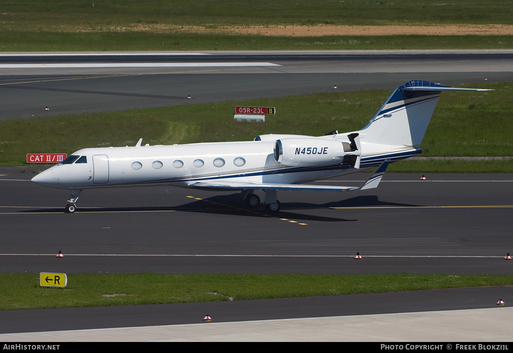 Aircraft Photo of N450JE | Gulfstream Aerospace G-IV Gulfstream IV-SP | AirHistory.net #412998