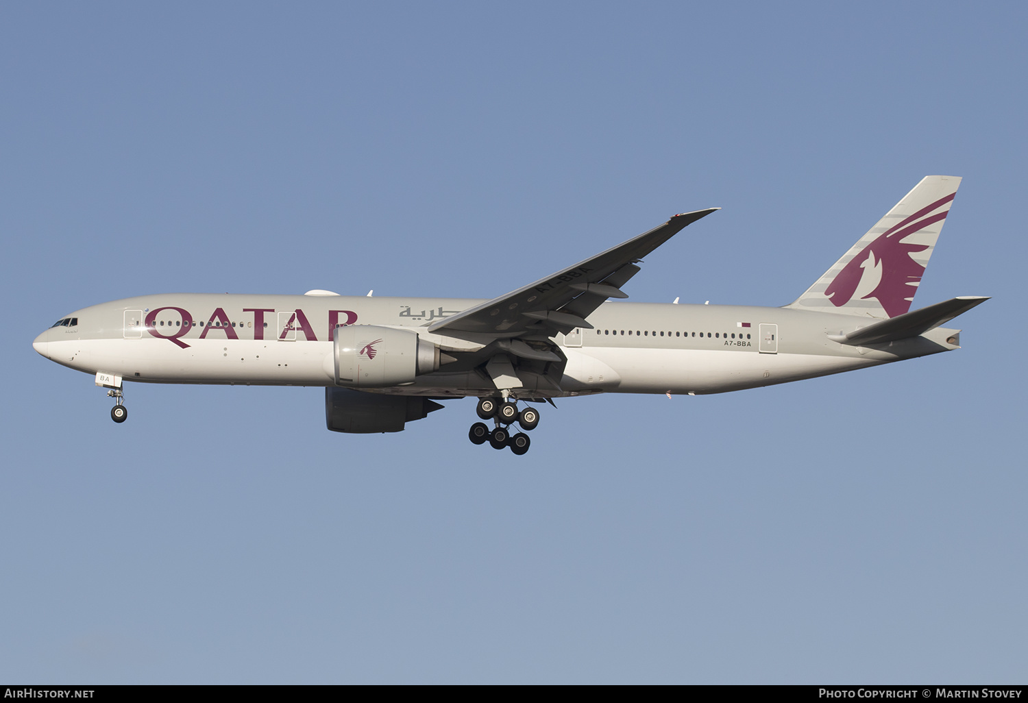 Aircraft Photo of A7-BBA | Boeing 777-2DZ/LR | Qatar Airways | AirHistory.net #413057