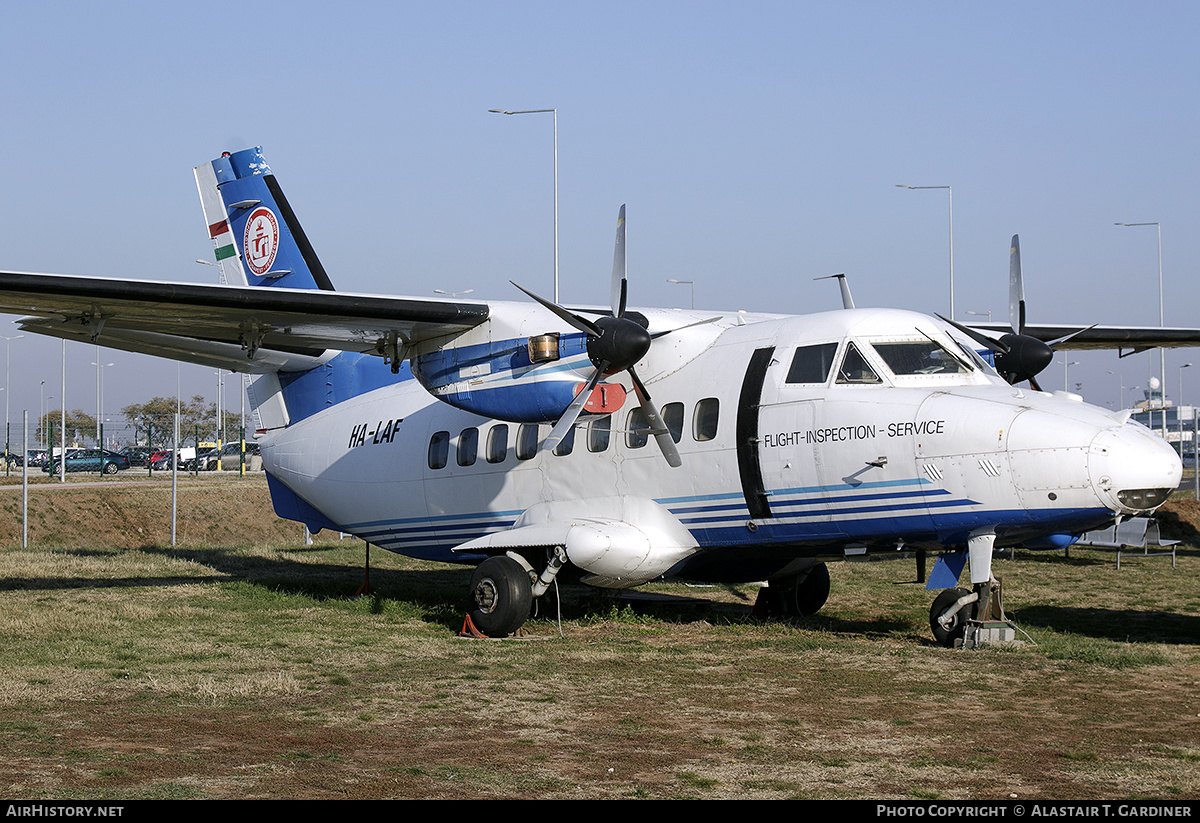 Aircraft Photo of HA-LAF | Let L-410UVP-E8A Turbolet | LRI - Légiforgalmi és Repülőtéri Igazgatóságot - Flight Inspection Service | AirHistory.net #413063