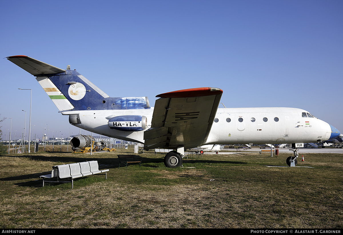 Aircraft Photo of HA-YLR | Yakovlev Yak-40E | LRI - Légiforgalmi és Repülőtéri Igazgatóságot - Flight Inspection Service | AirHistory.net #413192