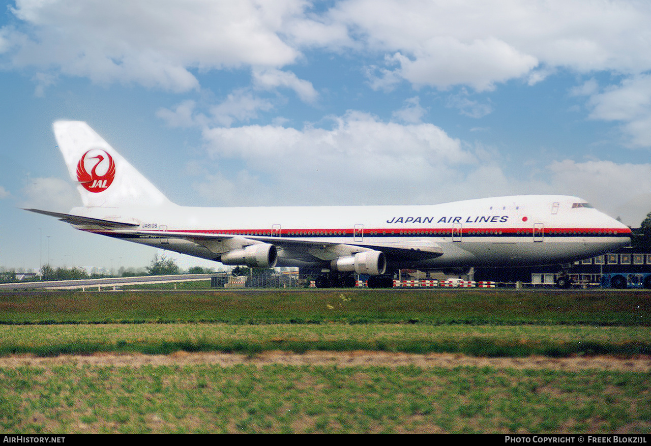 Aircraft Photo of JA8106 | Boeing 747-246B | Japan Air Lines - JAL | AirHistory.net #413222