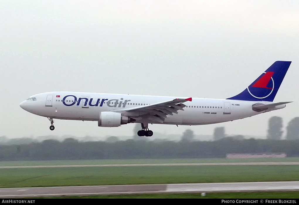 Aircraft Photo of TC-OAO | Airbus A300B4-605R | Onur Air | AirHistory.net #413236