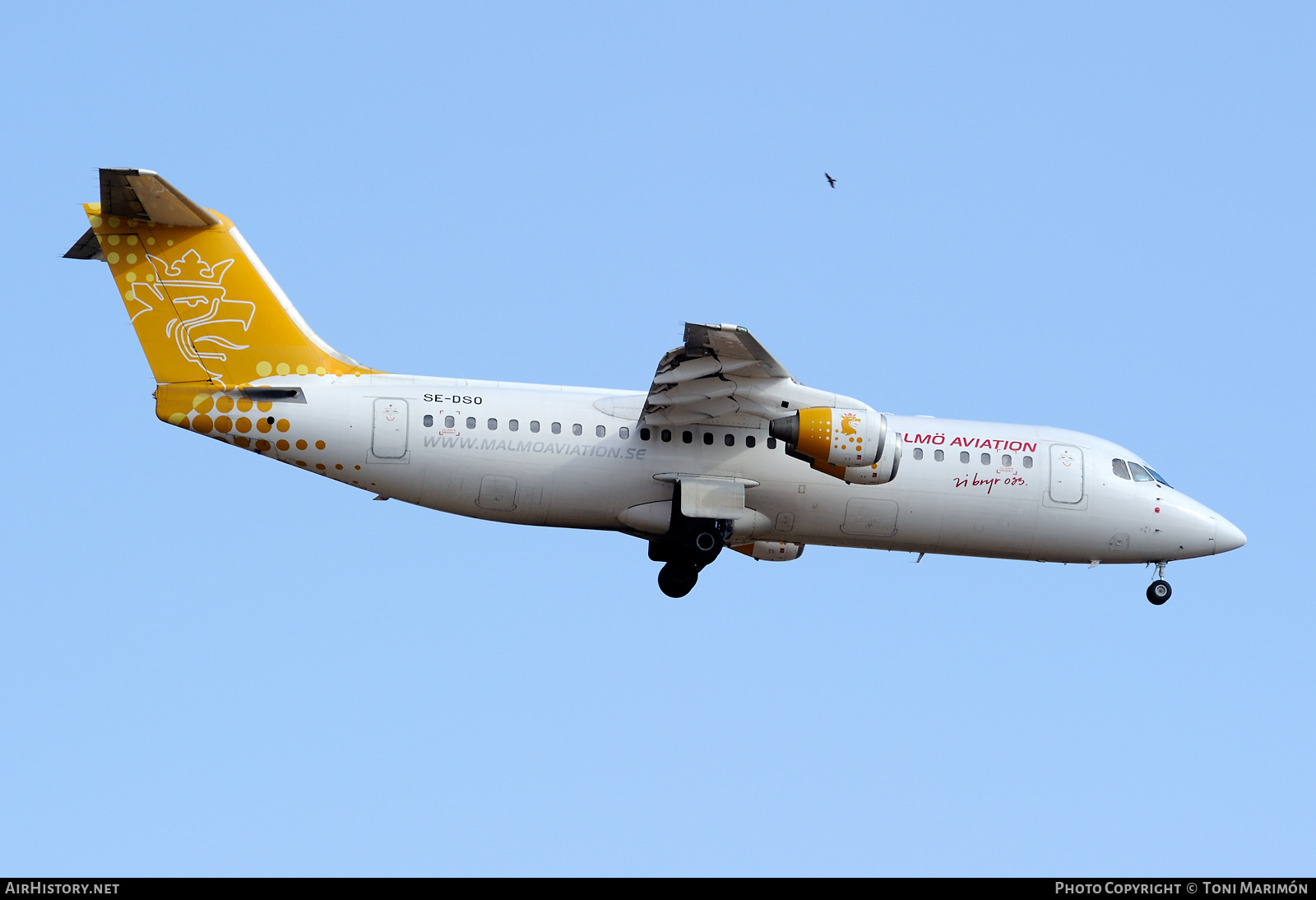 Aircraft Photo of SE-DSO | British Aerospace Avro 146-RJ100 | Malmö Aviation | AirHistory.net #413252