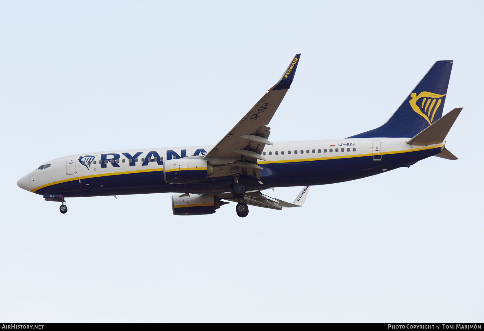 Aircraft Photo of SP-RKH | Boeing 737-800 | Ryanair | AirHistory.net #413367