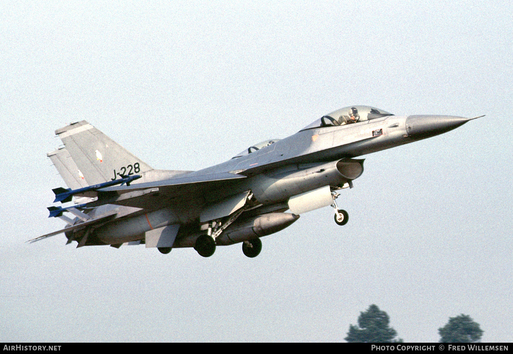 Aircraft Photo of J-228 | General Dynamics F-16A Fighting Falcon | Netherlands - Air Force | AirHistory.net #413378