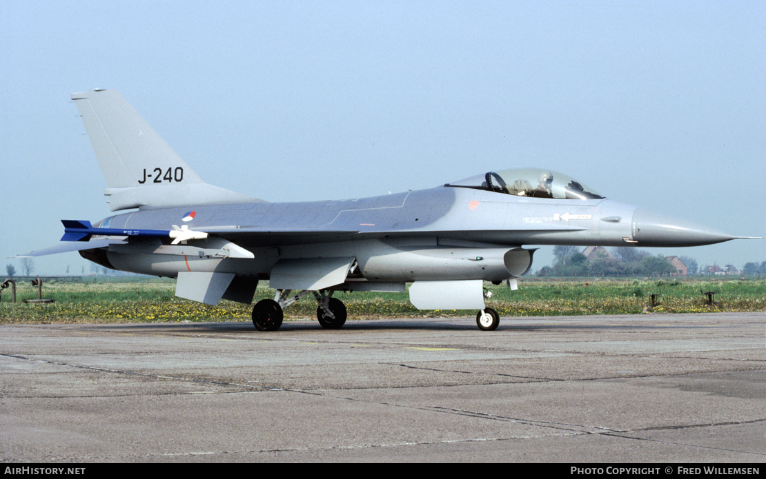 Aircraft Photo of J-240 | General Dynamics F-16A Fighting Falcon | Netherlands - Air Force | AirHistory.net #413380