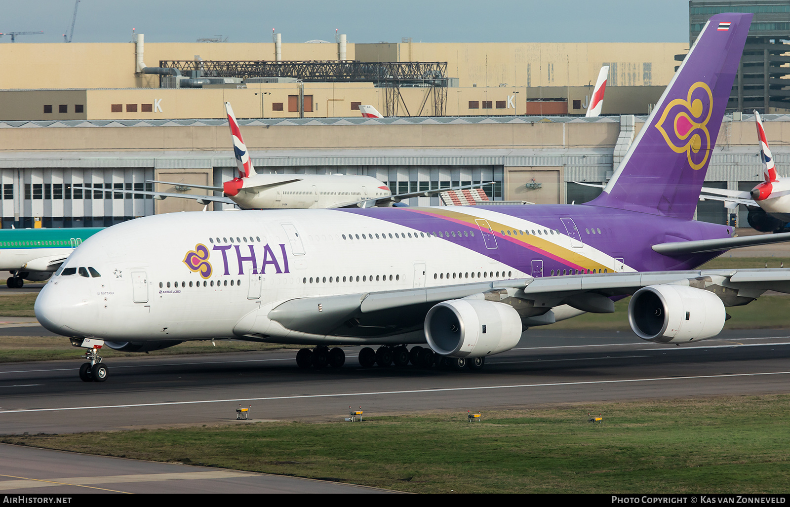 Aircraft Photo of HS-TUA | Airbus A380-841 | Thai Airways International | AirHistory.net #413485