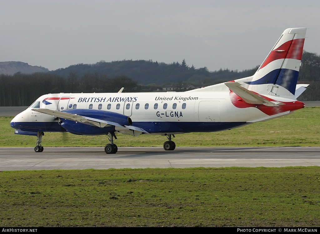 Aircraft Photo of G-LGNA | Saab 340B | British Airways | AirHistory.net #413534