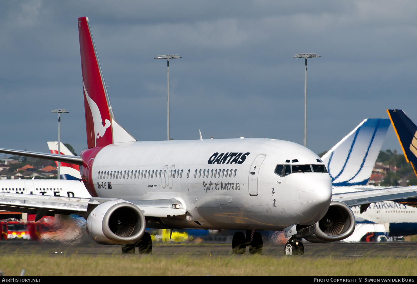 Aircraft Photo of VH-TJG | Boeing 737-476 | Qantas | AirHistory.net #413570