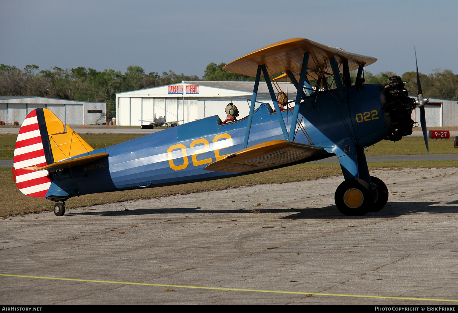 Aircraft Photo of N49760 / 41-8022 | Stearman PT-17 Kaydet (A75N1) | USA - Air Force | AirHistory.net #413582