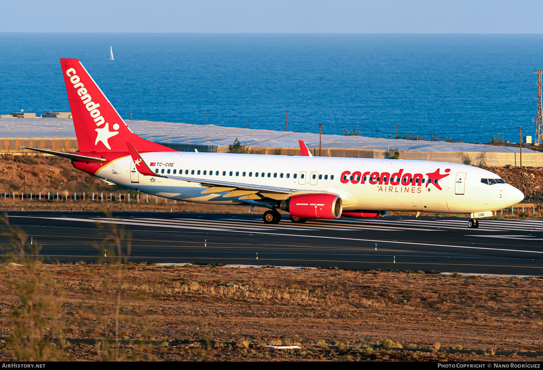 Aircraft Photo of TC-COE | Boeing 737-86J | Corendon Airlines | AirHistory.net #413590