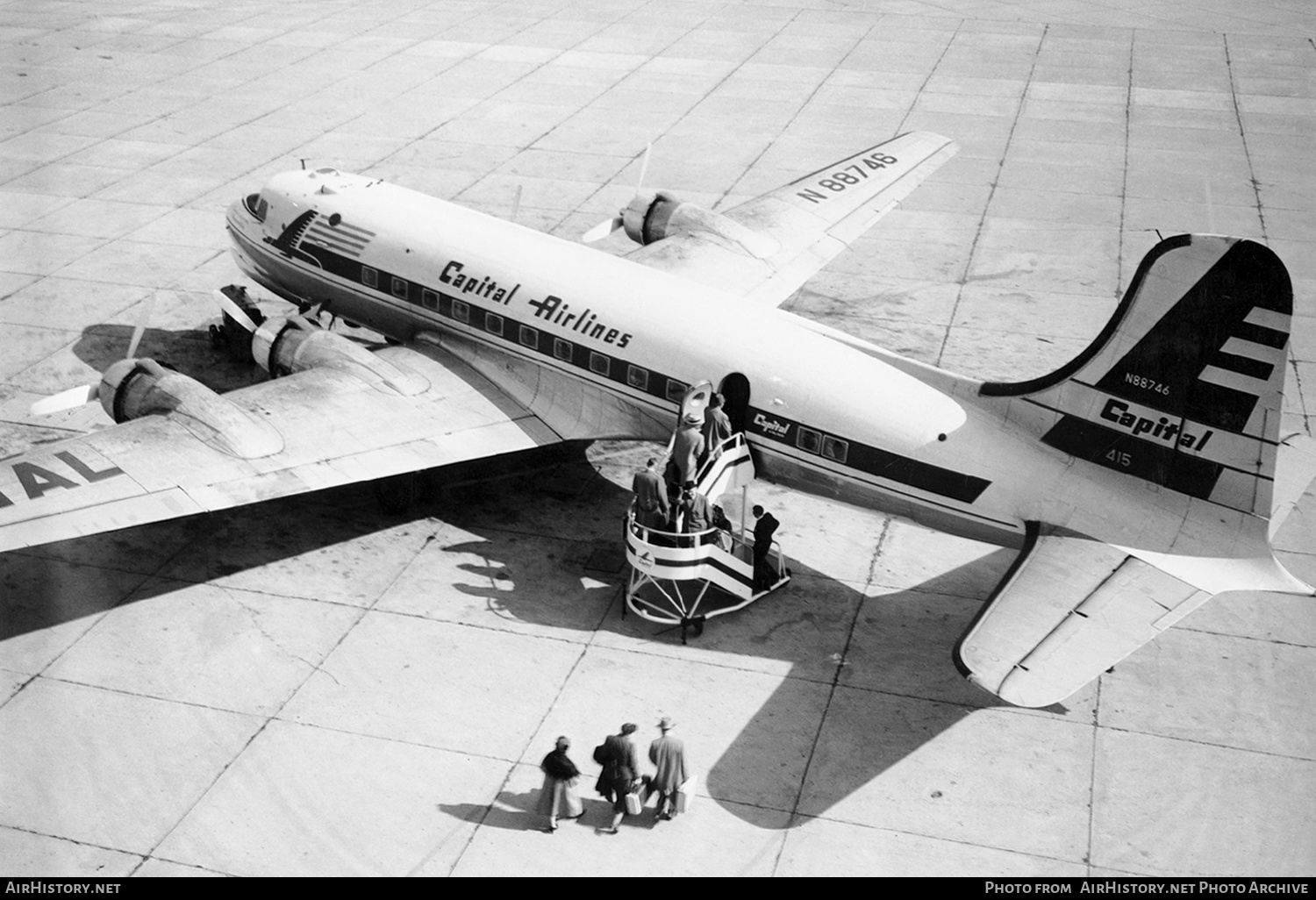 Aircraft Photo of N88746 | Douglas C54-DC | Capital Airlines | AirHistory.net #413601