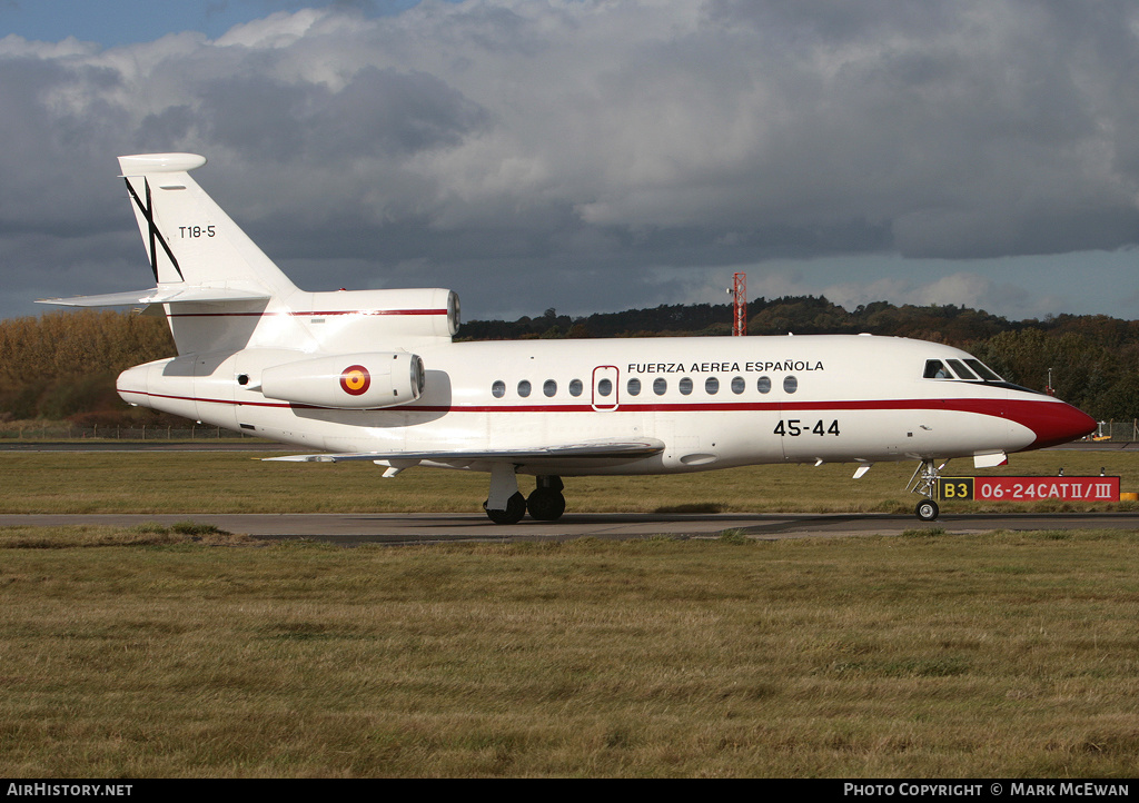 Aircraft Photo of T18-5 | Dassault Falcon 900B | Spain - Air Force | AirHistory.net #413633