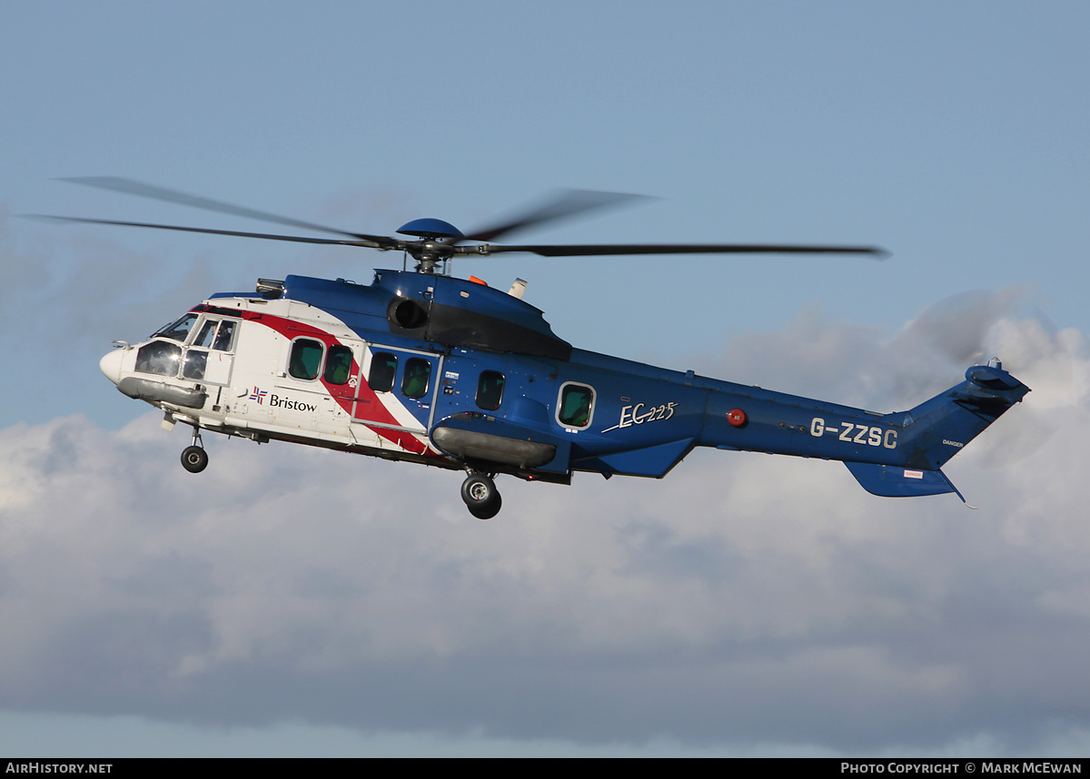 Aircraft Photo of G-ZZSC | Eurocopter EC-225LP Super Puma Mk2+ | Bristow Helicopters | AirHistory.net #413680