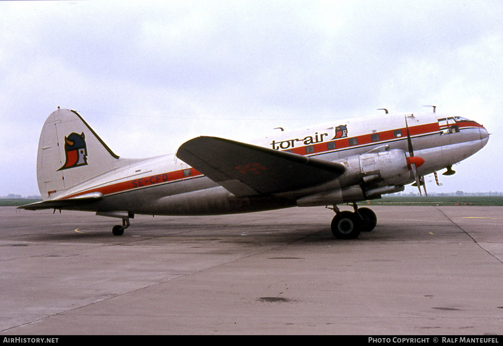 Aircraft Photo of SE-CFD | Curtiss C-46F Commando | Tor-Air | AirHistory.net #413793