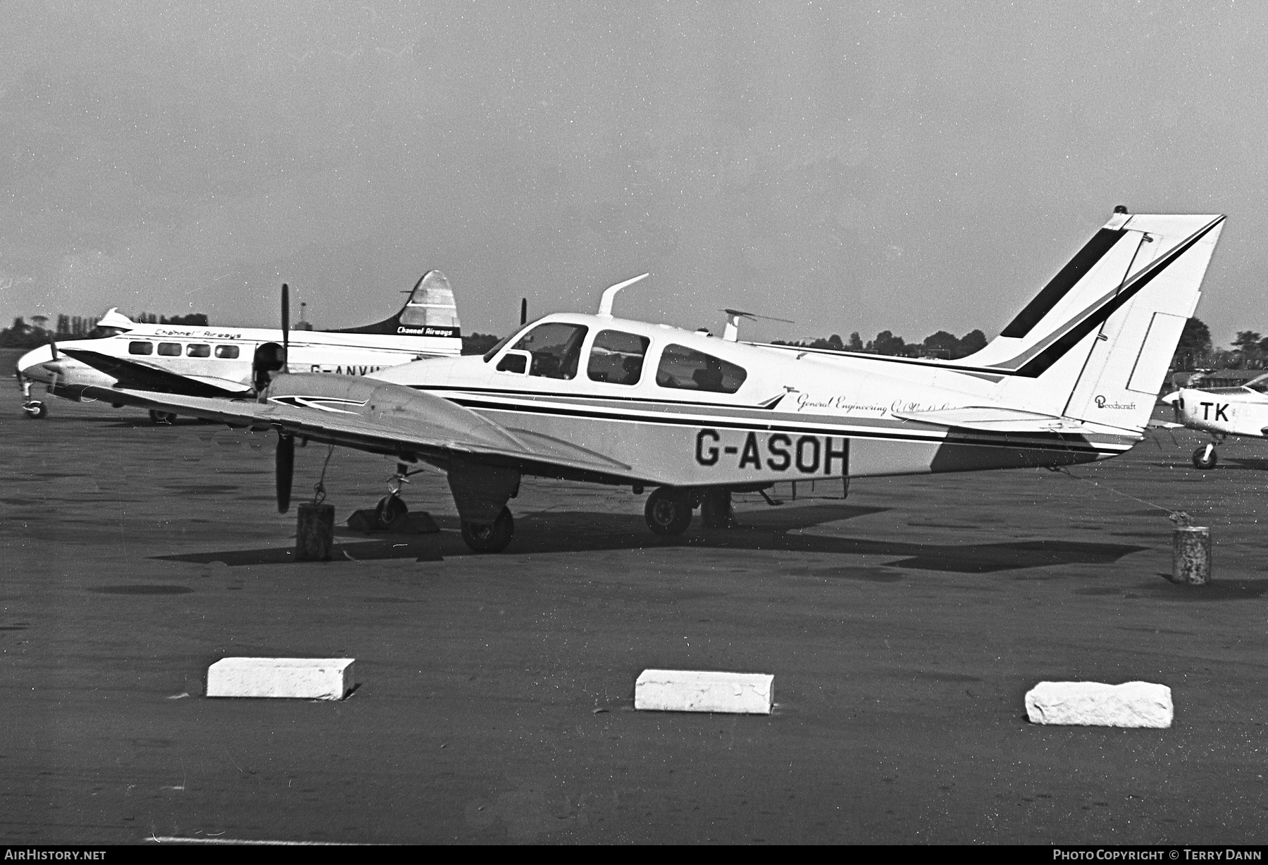 Aircraft Photo of G-ASOH | Beech B55A Baron (95-B55) | General Engineering Co. | AirHistory.net #413797