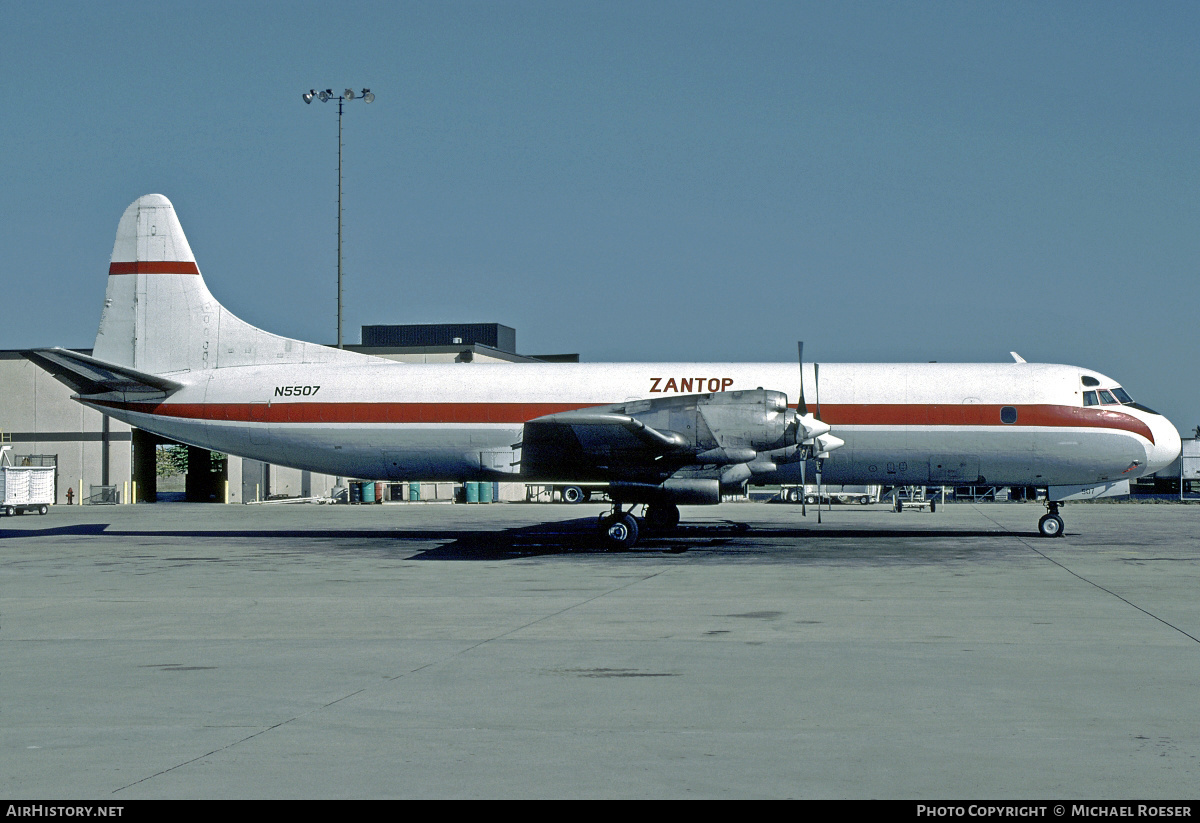Aircraft Photo of N5507 | Lockheed L-188A(F) Electra | Zantop International Airlines | AirHistory.net #413812