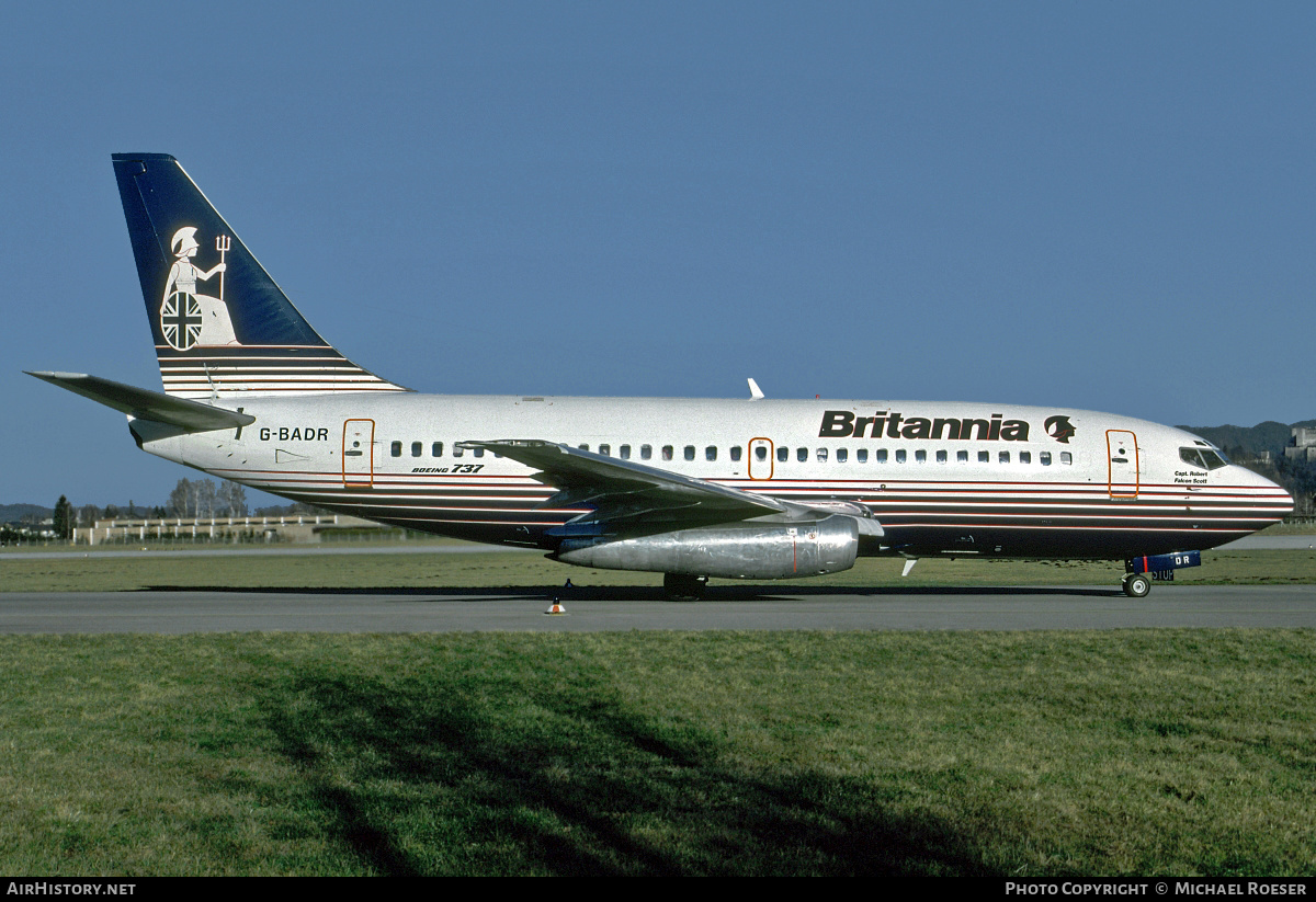 Aircraft Photo of G-BADR | Boeing 737-204/Adv | Britannia Airways | AirHistory.net #413813