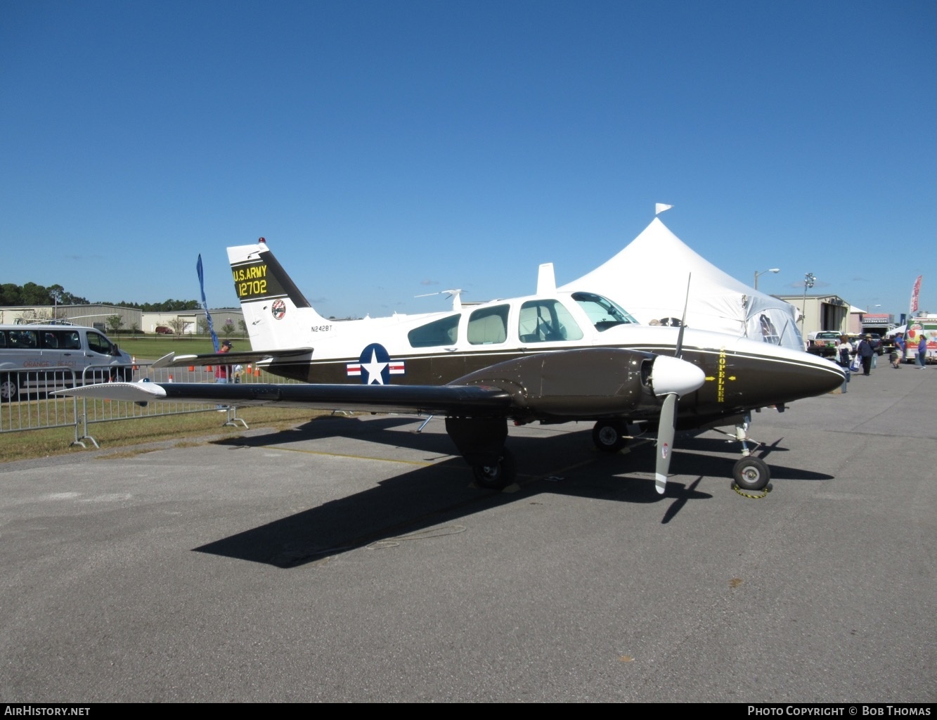 Aircraft Photo of N242BT / 12702 | Beech T-42A Cochise (B55B) | USA - Army | AirHistory.net #413815