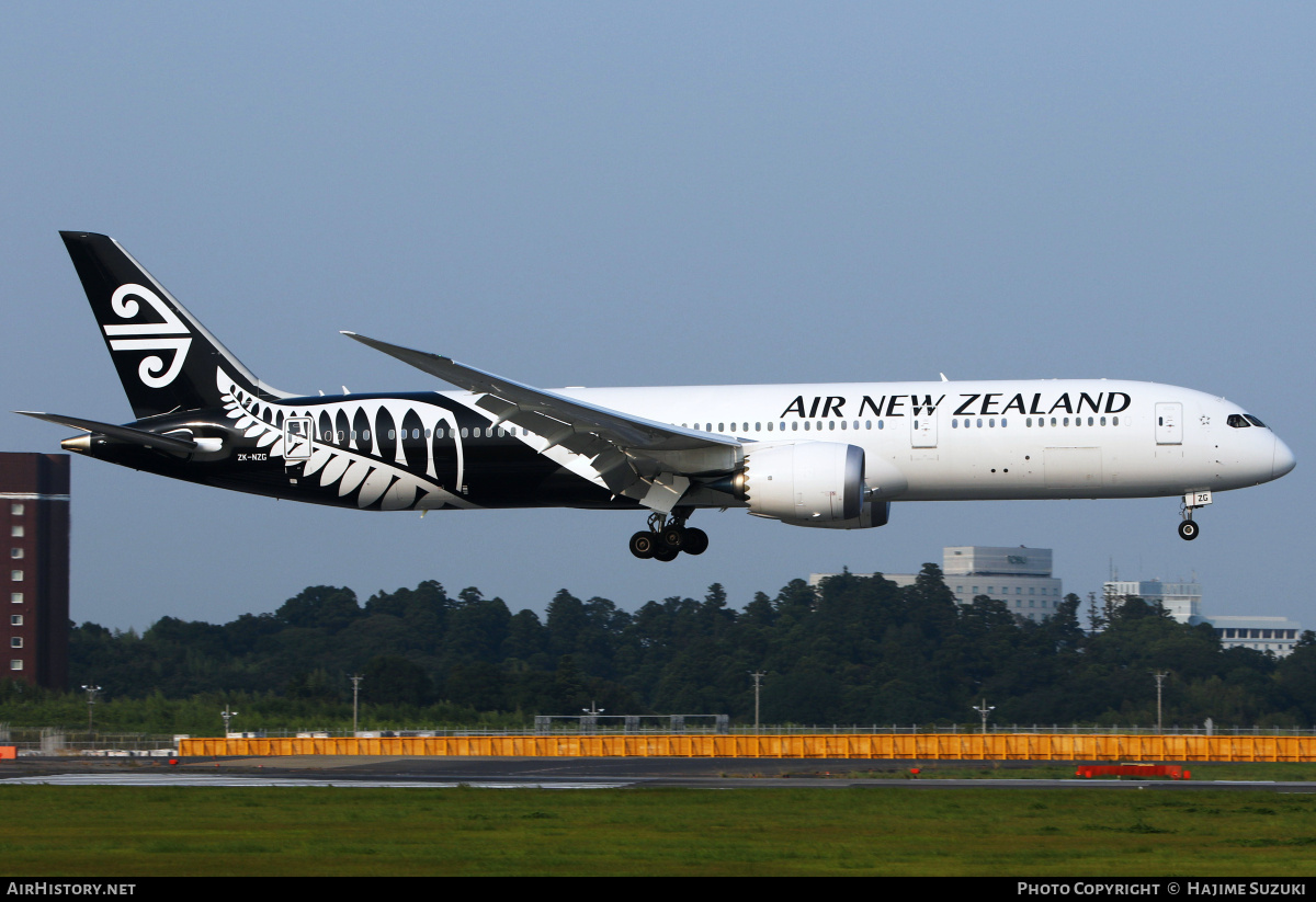 Aircraft Photo of ZK-NZG | Boeing 787-9 Dreamliner | Air New Zealand | AirHistory.net #413845