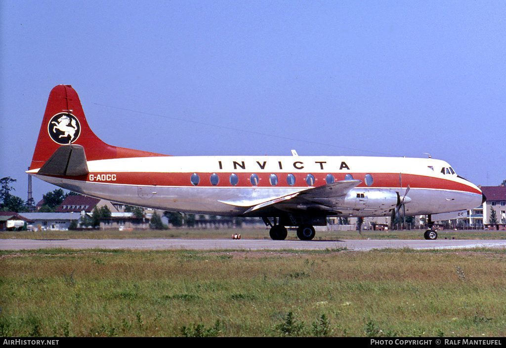 Aircraft Photo of G-AOCC | Vickers 755D Viscount | Invicta Airways | AirHistory.net #413890