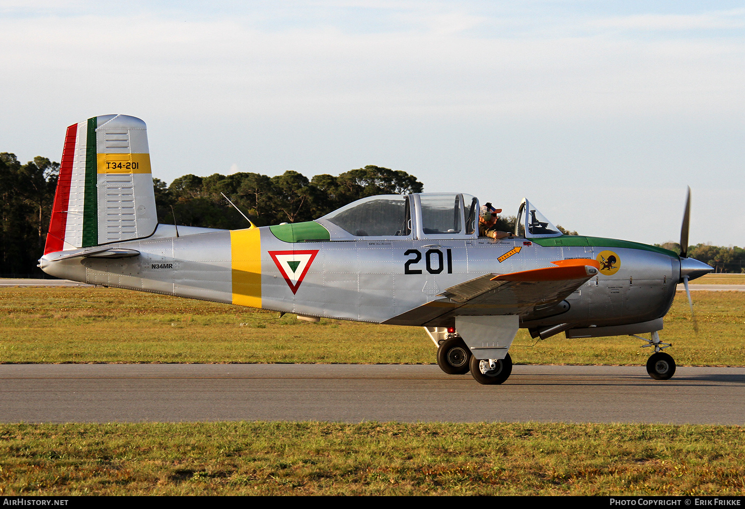 Aircraft Photo of N34MR | Beech T-34A Mentor (A45) | Mexico - Air Force | AirHistory.net #413896