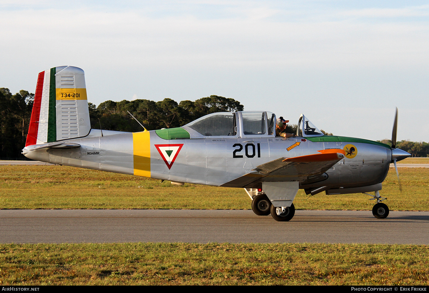 Aircraft Photo of N34MR | Beech T-34A Mentor | Mexico - Air Force | AirHistory.net #413896