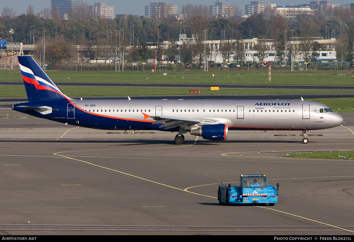 Aircraft Photo of VP-BDC | Airbus A321-211 | Aeroflot - Russian Airlines | AirHistory.net #413901