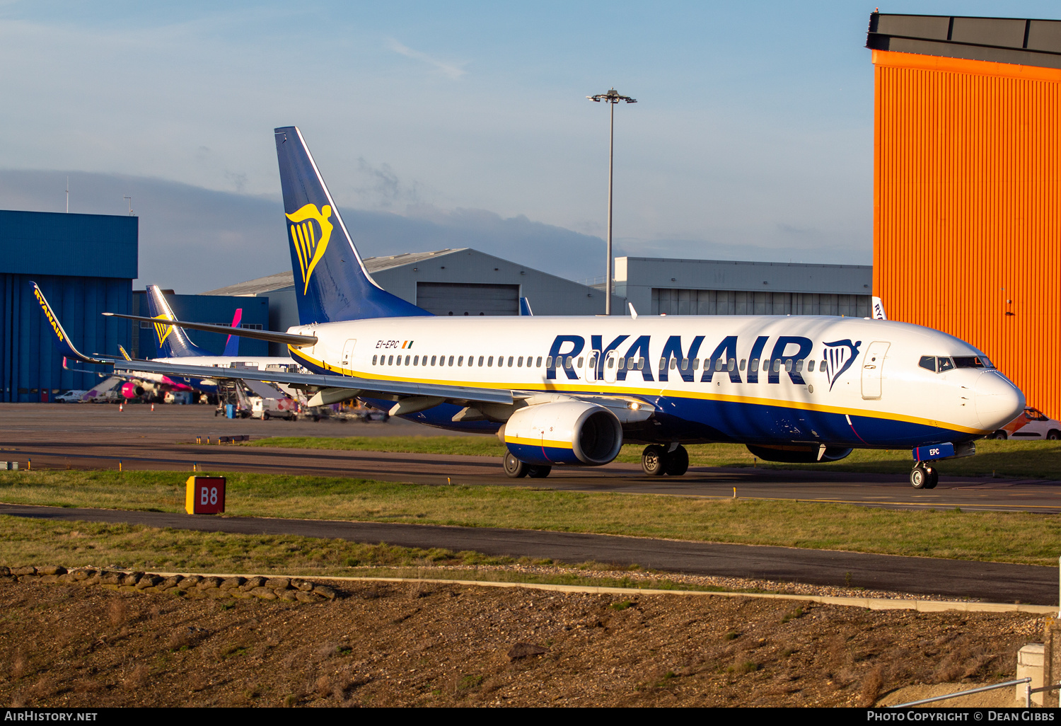 Aircraft Photo of EI-EPC | Boeing 737-8AS | Ryanair | AirHistory.net #413904