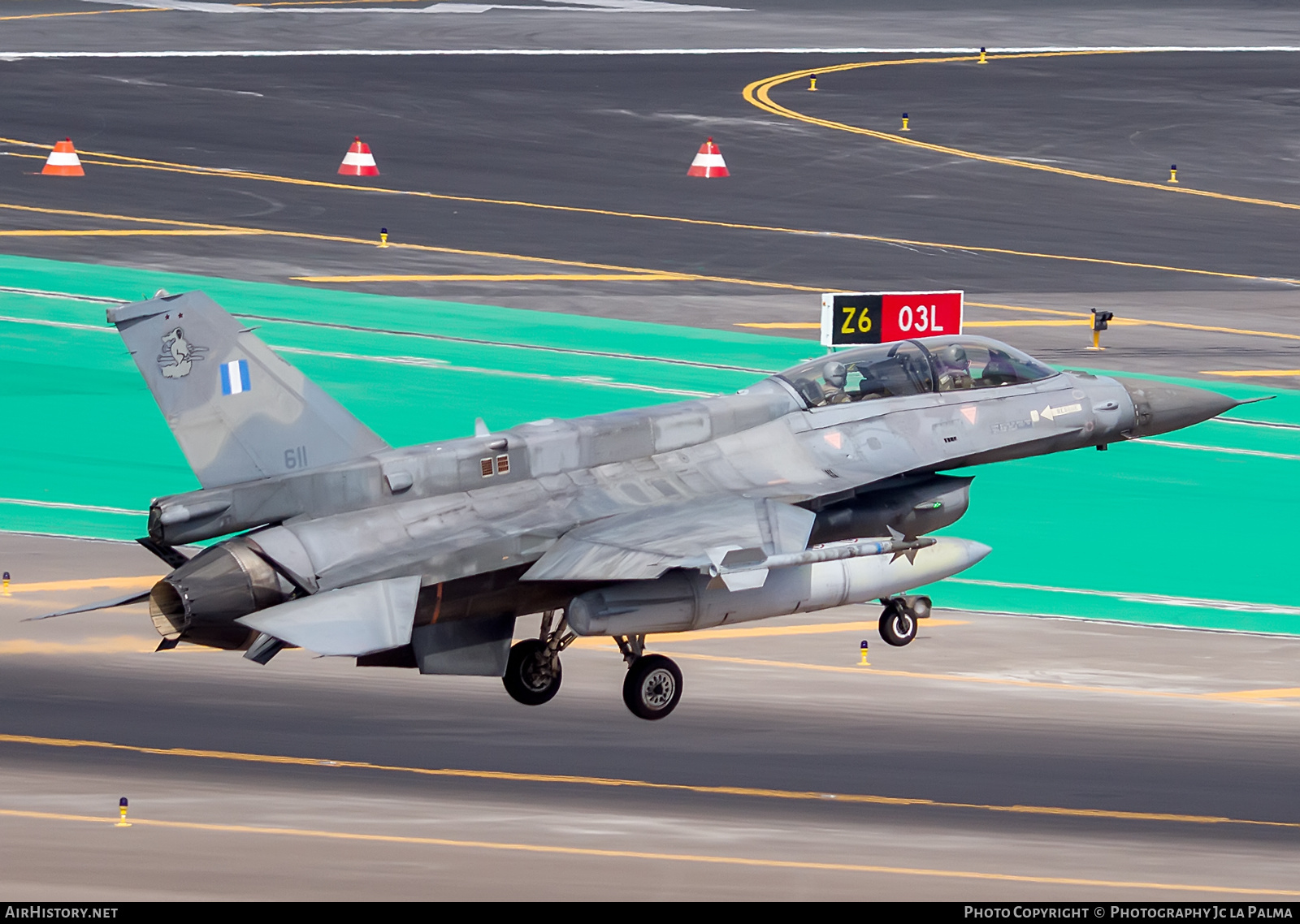 Aircraft Photo of 611 | Lockheed Martin F-16D Fighting Falcon | Greece - Air Force | AirHistory.net #413914