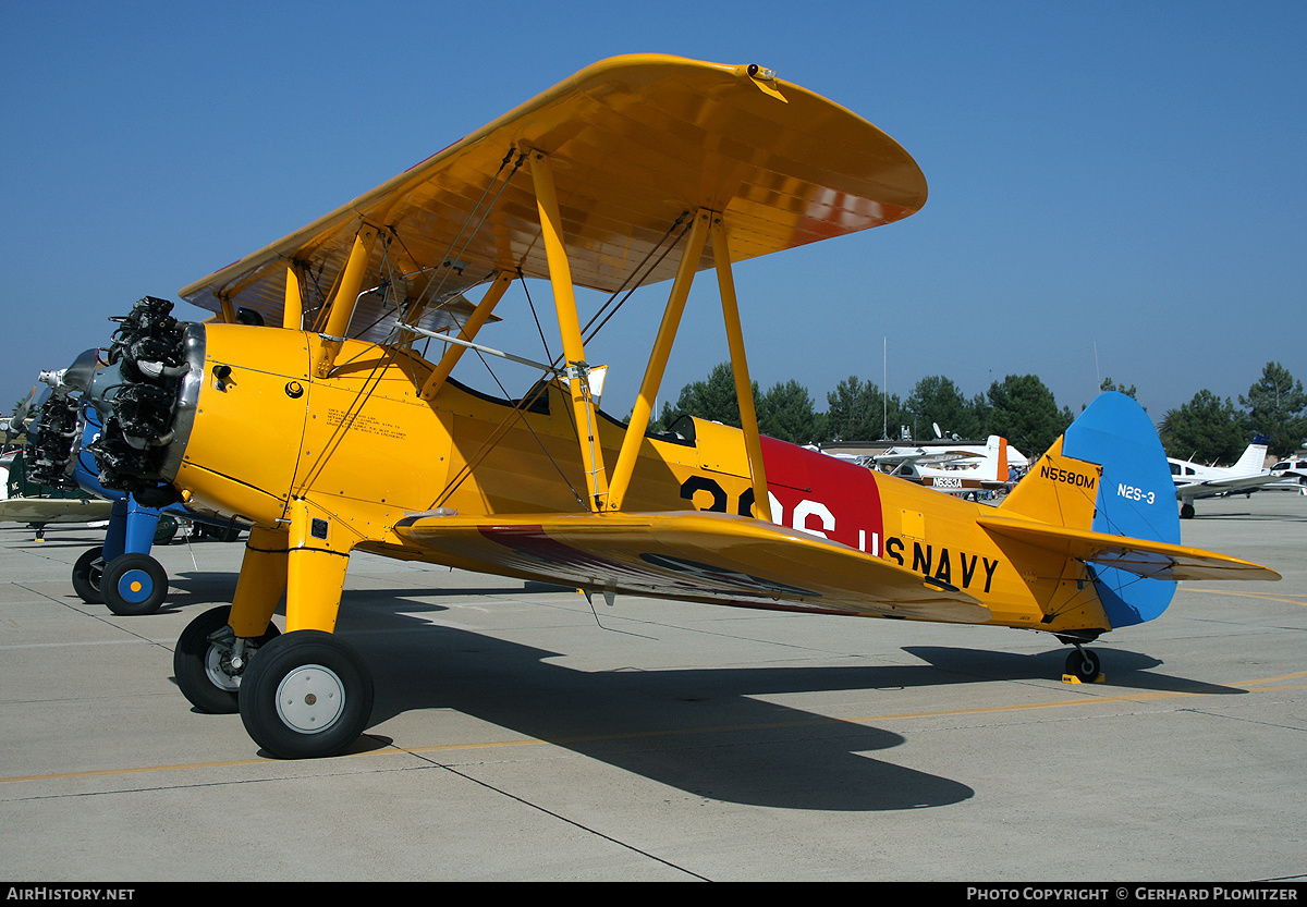 Aircraft Photo of N5580M | Boeing N2S-3 Kaydet (B75N1) | AirHistory.net #413926